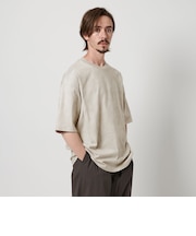 アブストラクト プリント クルーネック Tシャツ