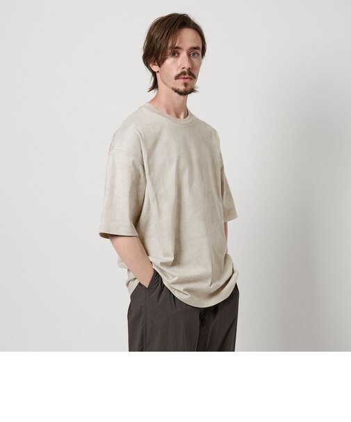 アブストラクト プリント クルーネック Tシャツ