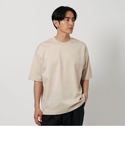 カラー メランジ クルーネック Tシャツ