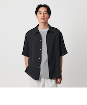 メッシュ ドビー キャンプカラー フォルム シャツ ‐吸水速乾‐