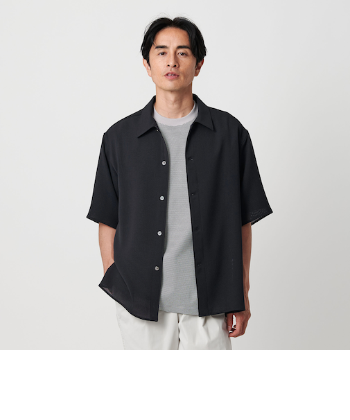 メッシュ ドビー キャンプカラー フォルム シャツ ‐吸水速乾‐