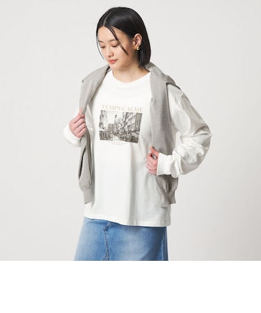 フォトプリント ロングスリーブTシャツ ＜A DAY IN THE LIFE＞