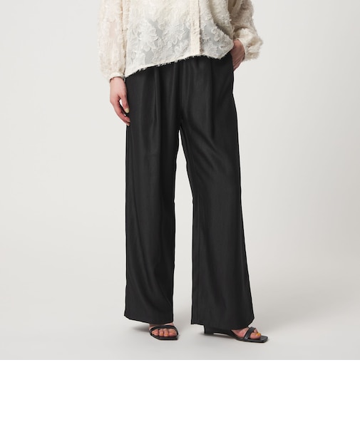 シャイニー イージー ワイドパンツ ‐ウォッシャブル‐＜A DAY IN THE LIFE＞