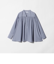 シャーリングギャザー スキッパーブラウス ＜A DAY IN THE LIFE＞