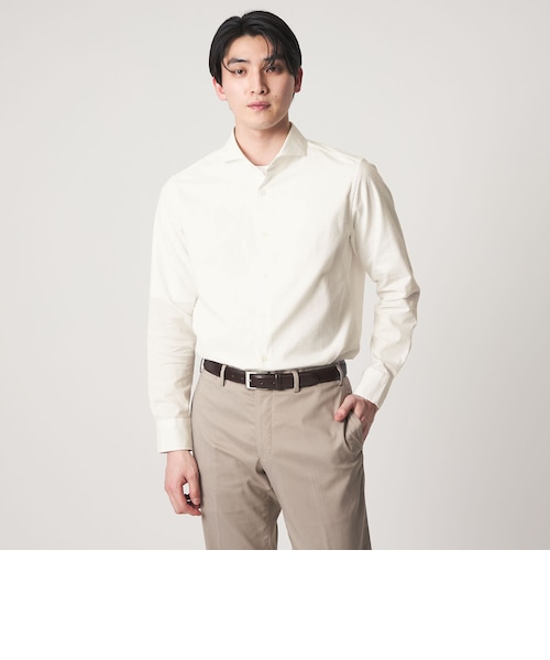 【WHITE】サッカー カッタウェイカラーシャツ<A DAY IN THE LIFE> サッカー カッタウェイカラーシャツ＜A DAY IN THE LIFE