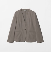 リネンライクドビー Vネックジャケット ‐セットアップ対応・マシンウォッシャブル‐＜A DAY IN THE LIFE＞