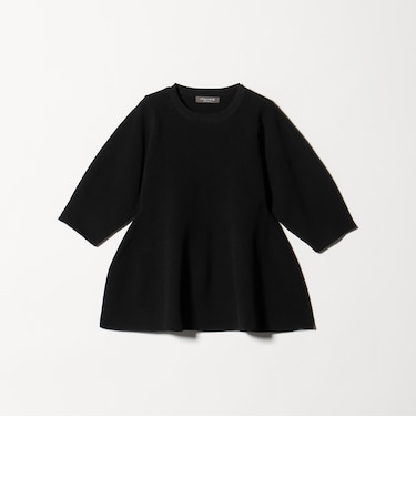 アゼ ペプラムニット 6分袖 ‐ウォッシャブル‐＜A DAY IN THE LIFE＞