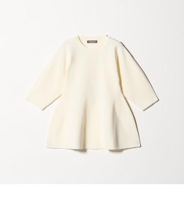 アゼ ペプラムニット 6分袖 ‐ウォッシャブル‐＜A DAY IN THE LIFE＞