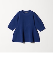 アゼ ペプラムニット 6分袖 ‐ウォッシャブル‐＜A DAY IN THE LIFE＞