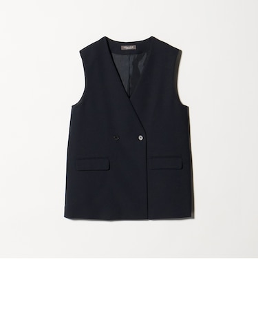 メッシュ 2ボタン ジレ ‐セットアップ対応・ウォッシャブル‐＜A DAY IN THE LIFE＞PE MESH 2B GILET