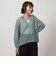 メッシュ スキッパー ニット プルオーバー -ウォッシャブル-