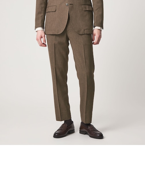 リネンライク ドビー スラックス-セットアップ対応・マシンウォッシャブル-<A DAY IN THE LIFE>