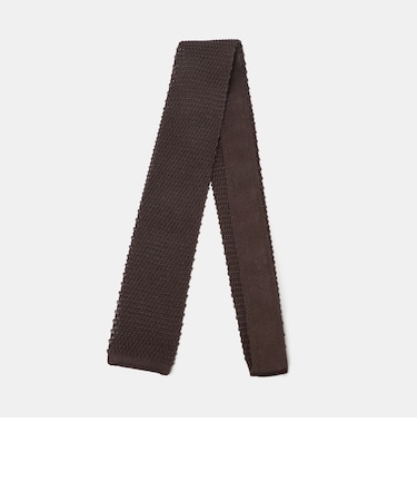 シルクニット ソリッド ネクタイ＜A DAY IN THE LIFE＞