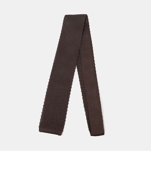 シルクニット ソリッド ネクタイ＜A DAY IN THE LIFE＞