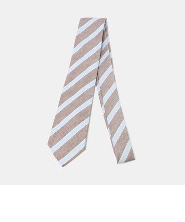 シルク リネン ストライプネクタイ 2＜A DAY IN THE LIFE＞