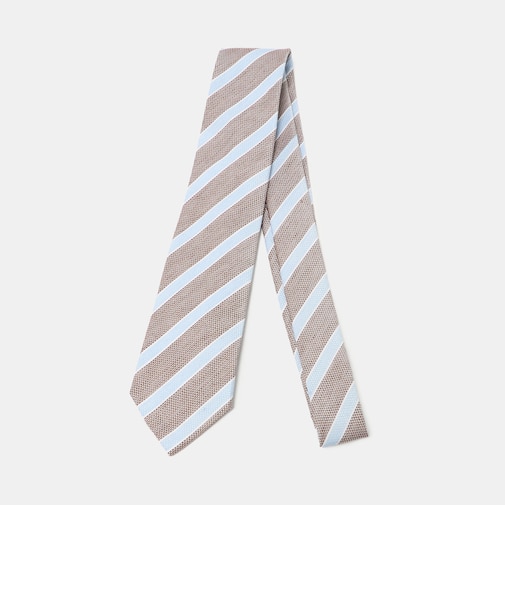 シルク リネン ストライプネクタイ 2＜A DAY IN THE LIFE＞