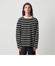 ディストレスト ボーダー ロングスリーブ Tシャツ