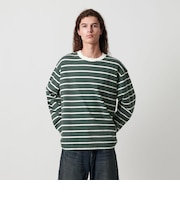 ディストレスト ボーダー ロングスリーブ Tシャツ
