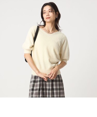 フラッフフェザー 2WAY ショートスリーブ ニット プルオーバー -ウォッシャブル-