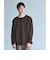 KIVANC ノーカラー 長袖 Tシャツ -ストレッチ-
