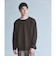 KIVANC ノーカラー 長袖 Tシャツ -ストレッチ-