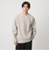 KIVANC ノーカラー 長袖 Tシャツ -ストレッチ-