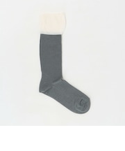 ＜MES CHAUSSETTES＞レイヤードライク リブソックス