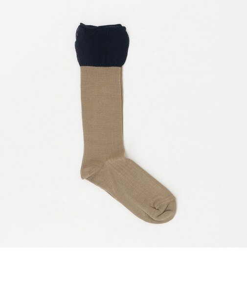 ＜MES CHAUSSETTES＞レイヤードライク リブソックス