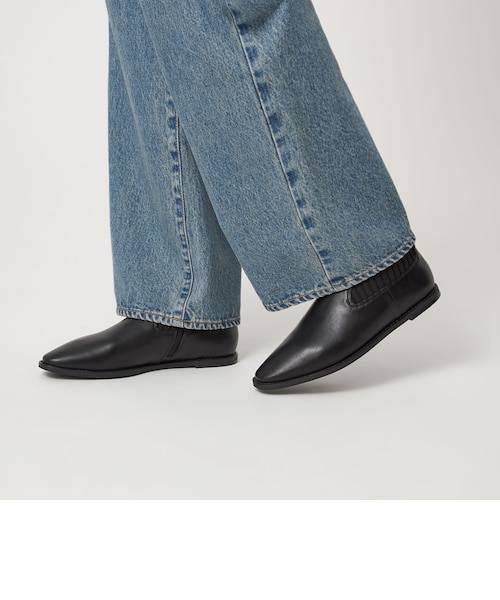 you.°＊　UNITED ARROWS フラットショートブーツ38 ストレッチ フラット ショートブーツ 撥水｜ユナイテッドアローズ