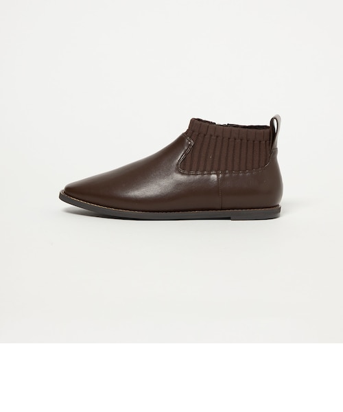 you.°＊　UNITED ARROWS フラットショートブーツ38 ストレッチ フラット ショートブーツ 撥水｜ユナイテッドアローズ