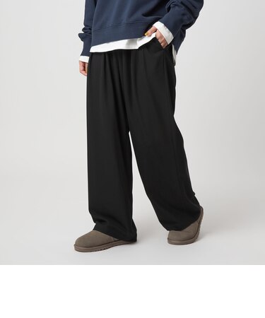 ＜at ease＞スラックス パンツ マシンウォッシャブル ストレッチ 帯電防止