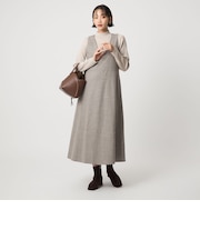 ［size SHORTあり］TWEEDY  ツイーディー Vネック フレア ジャンパースカート