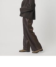 ポリエステル ２トーンサテン ドロストパンツ ウォッシャブル