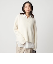 SERENITY Vネック プルオーバー ニット