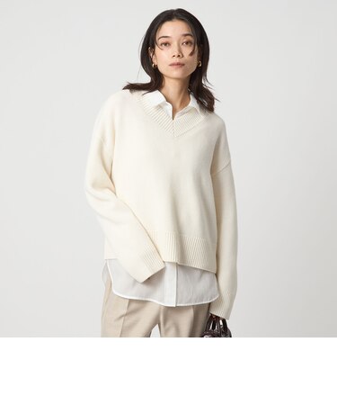 SERENITY Vネック プルオーバー ニット