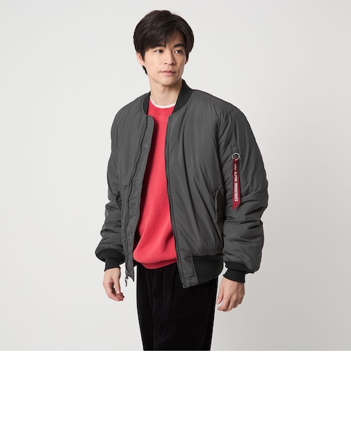 【別注】＜ALPHA INDUSTRIES＞リバーシブル MA-1 フライトジャケット ブルゾン