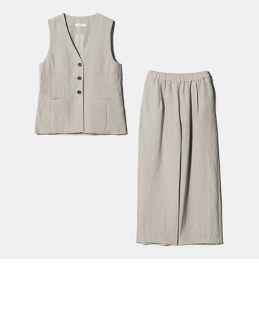 シボ ベスト＋パンツ ‐セットアイテム・ウォッシャブル‐＜A DAY IN THE LIFE＞