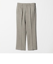 スラブツイル タックストレートパンツ ‐セットアップ対応・マシンウォッシャブル‐