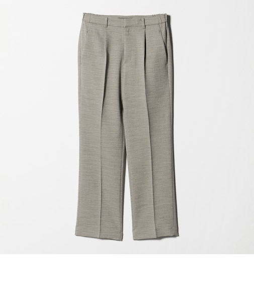 スラブツイル タックストレートパンツ ‐セットアップ対応・マシンウォッシャブル‐