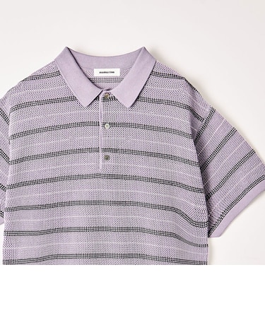 シルケット USAコットン ボーダー ポロシャツ