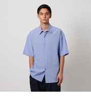 シアー グリッド ウーブン シャツ