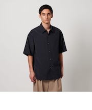 シアー グリッド ウーブン シャツ