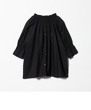 コットン ギャザーネック 2WAY シャツブラウス <A DAY IN THE LIFE>