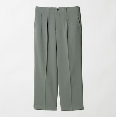 ワッシャー リネンライク 2プリーツ イージーパンツ<A DAY IN THE LIFE>