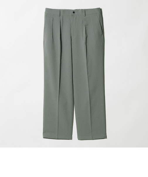 ワッシャー リネンライク 2プリーツ イージーパンツ<A DAY IN THE LIFE>