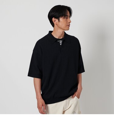リングコットン 2ボタン ポロニット