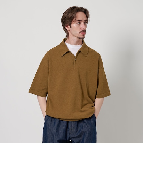 リングコットン 2ボタン ポロニット