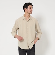 【WARDROBE SMART】ナチュレミア レギュラーカラー 7分袖 シャツ