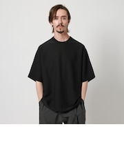 ハイゲージ ドルマン クルーネック ニットTシャツ‐抗菌 防臭‐