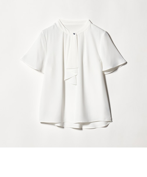 フロントラッフル ショートスリーブブラウス ＜A DAY IN THE LIFE＞